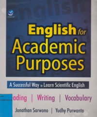 Image of English For Academic Purposes A Succesful Way to Learn Scientific English
