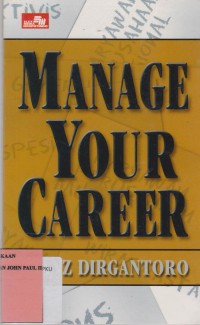 Image of MANAGE YOUR CAREER