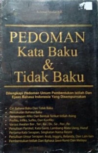 Image of Pedoman Kata Baku & Tidak Baku