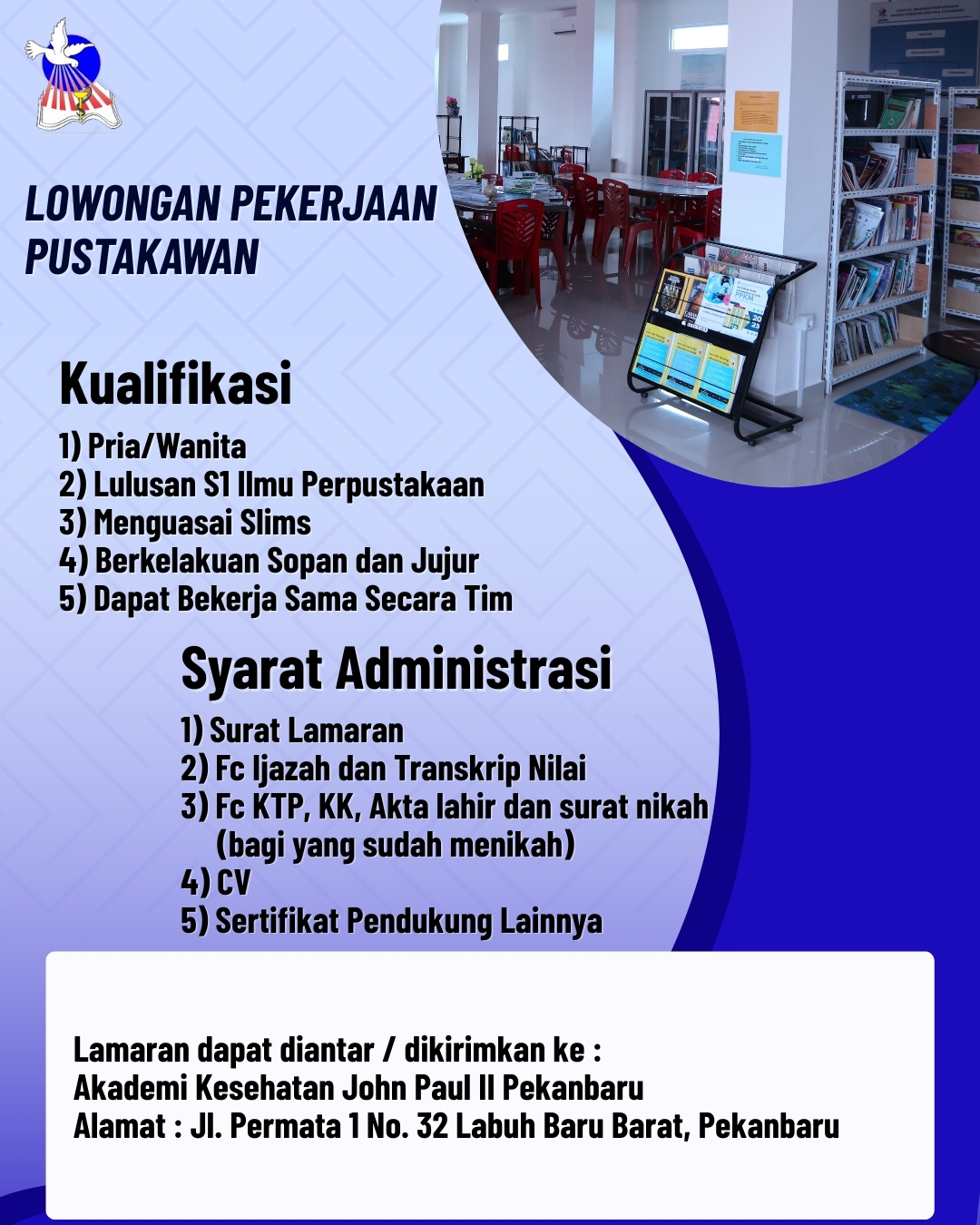 Lowongan Pekerjaan – Pustakawan